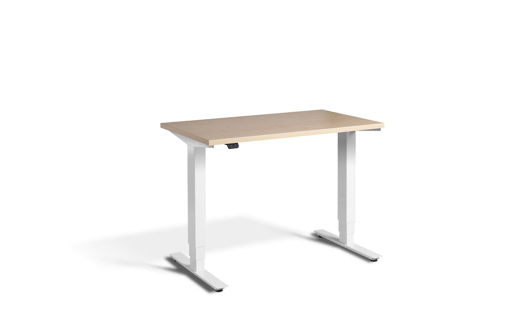 Lavoro Advance Mini Dual Motor Sit-Stand Desk - White Frame Accessories Lavoro Maple  