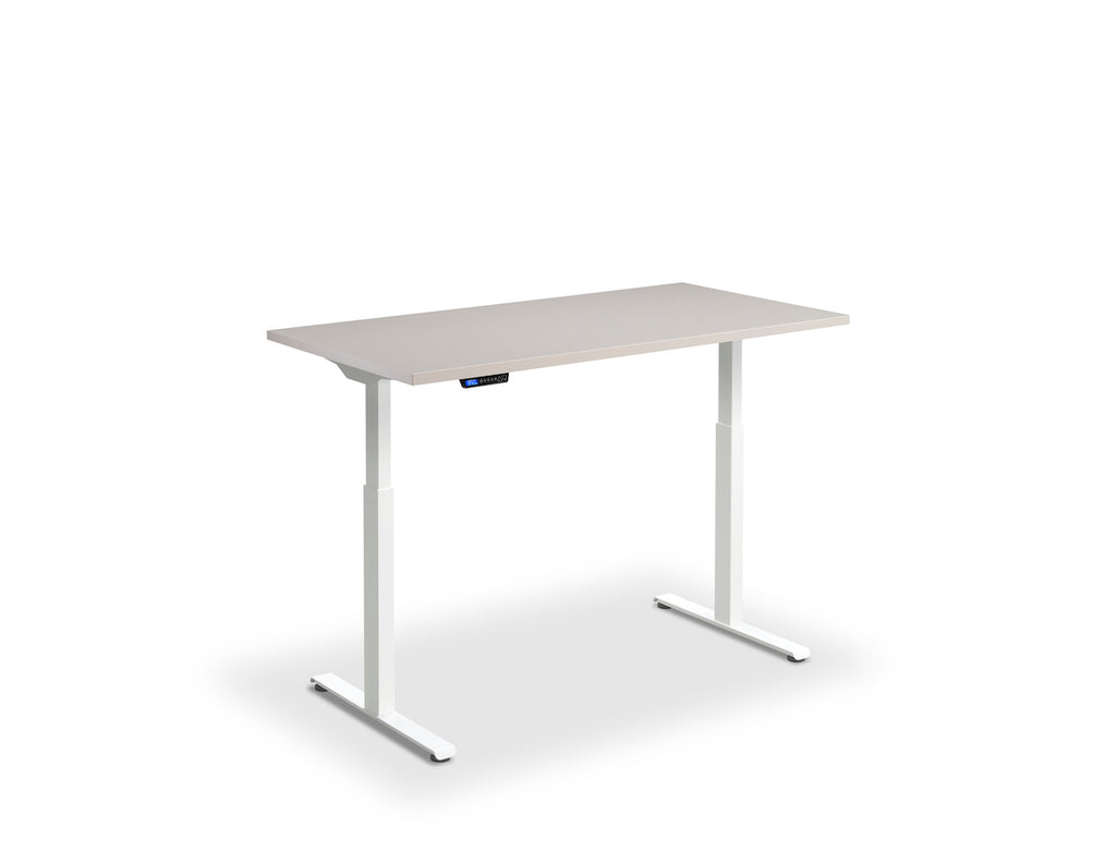 Lavoro Rusa Dual Motor Sit-Stand Desk - 800mm Deep Desktops - White Frame Accessories Lavoro Cashmere 1200x800 White