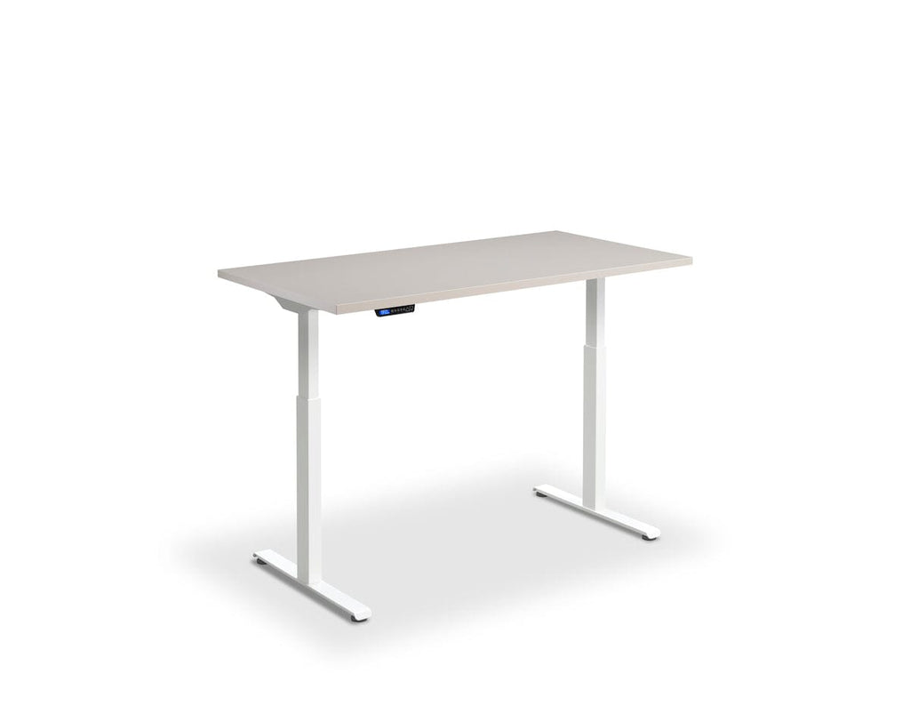 Lavoro Rusa Dual Motor Sit-Stand Desk - 700mm Deep Desktops - White Frame Accessories Lavoro Cashmere 1200x700 White