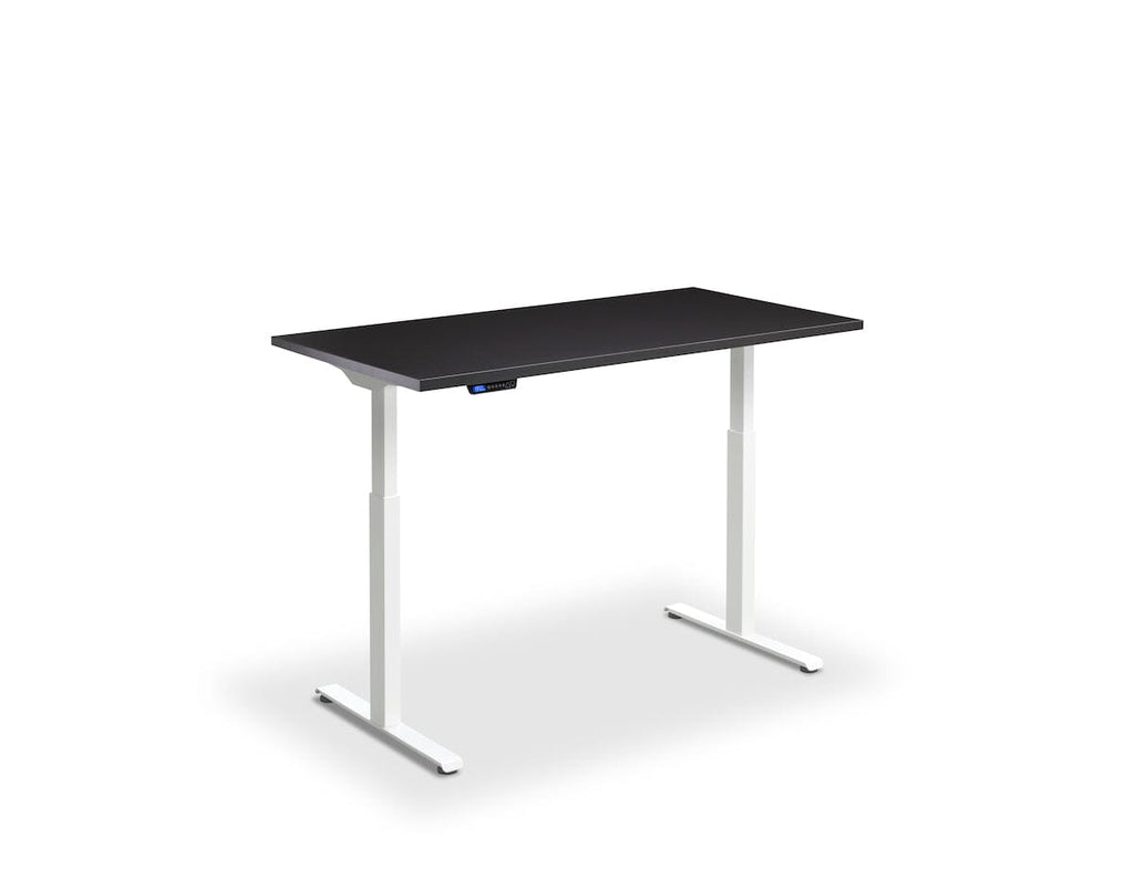 Lavoro Rusa Dual Motor Sit-Stand Desk - 700mm Deep Desktops - White Frame Accessories Lavoro Soft Black 1200x700 White