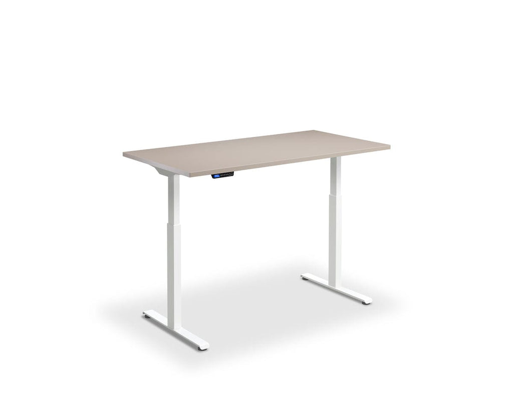 Lavoro Rusa Dual Motor Sit-Stand Desk - 700mm Deep Desktops - White Frame Accessories Lavoro Stone 1200x700 White