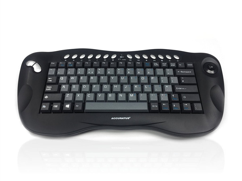 Accuratus Toughball 2 - Wireless 2.4GHz Multimedia Mini Keyboard with Trackball Accessories Accuratus   