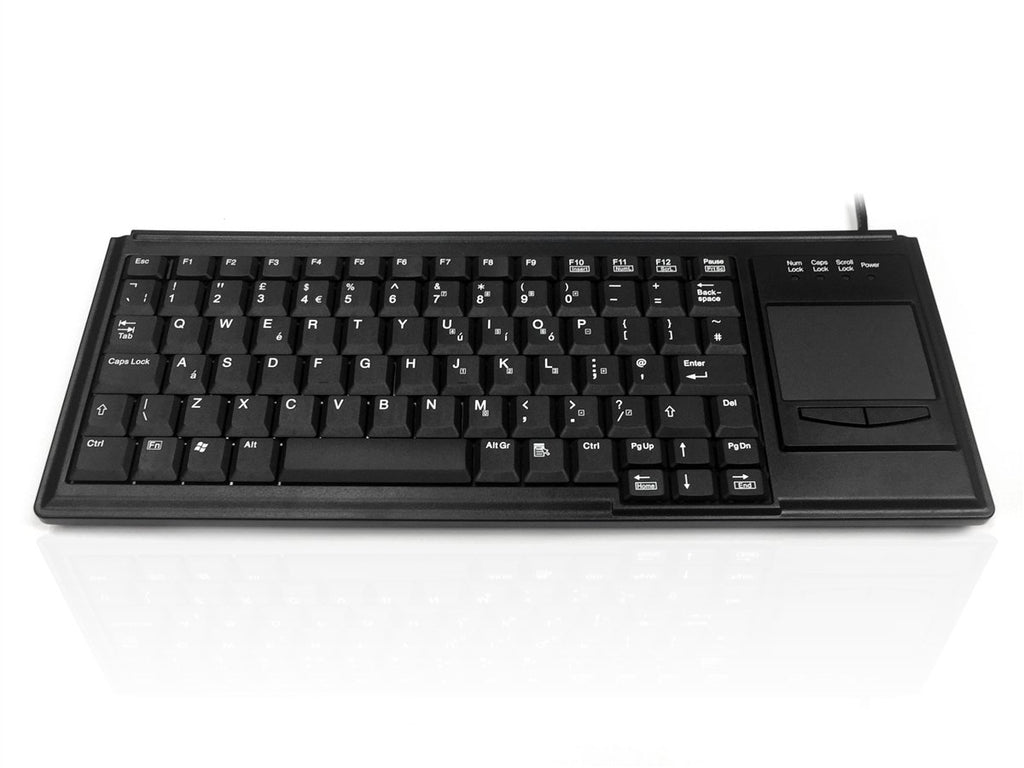 Accuratus K82B - USB Premium Mini Scissor Key Keyboard with Touchpad Accessories Accuratus Black  