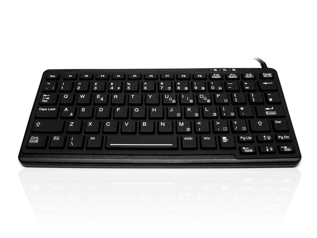 Accuratus K82E - USB Ruggedised Mini IP65 Keyboard with Backlit Red Keys Accessories Accuratus   