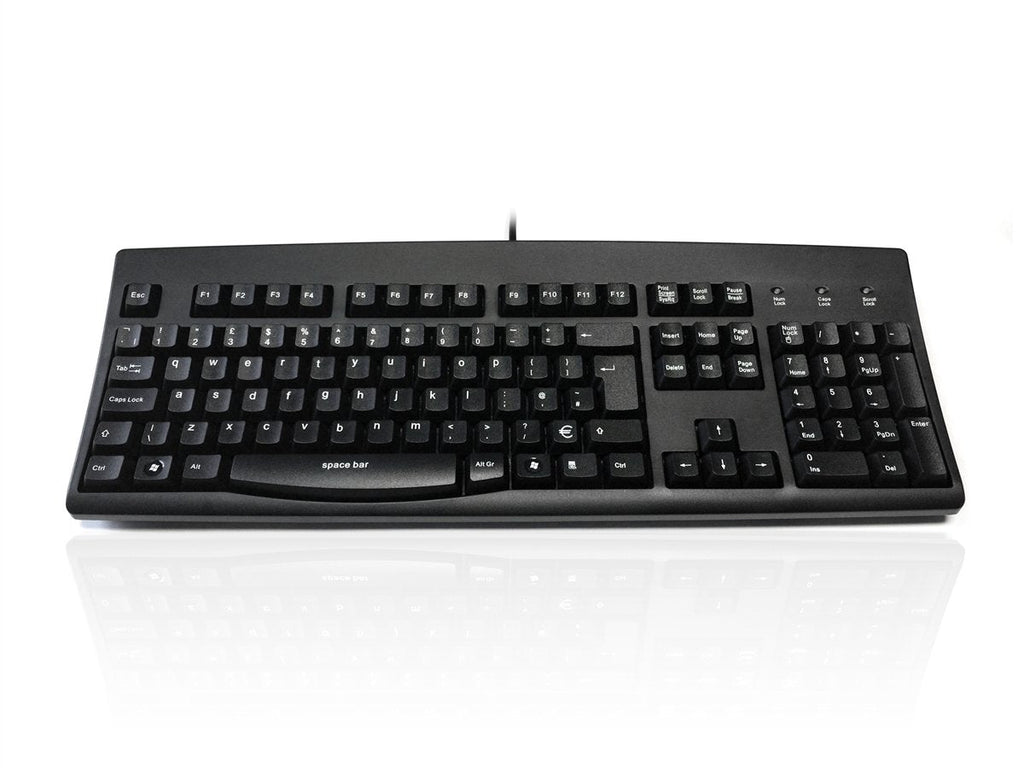 Accuratus 260 Lower Case - PS/2 Full Size Lower Case Professional Keyboard with Contoured Full Height Touch Typing Keys & Patented One Touch Euro Key Accessories Accuratus Black  