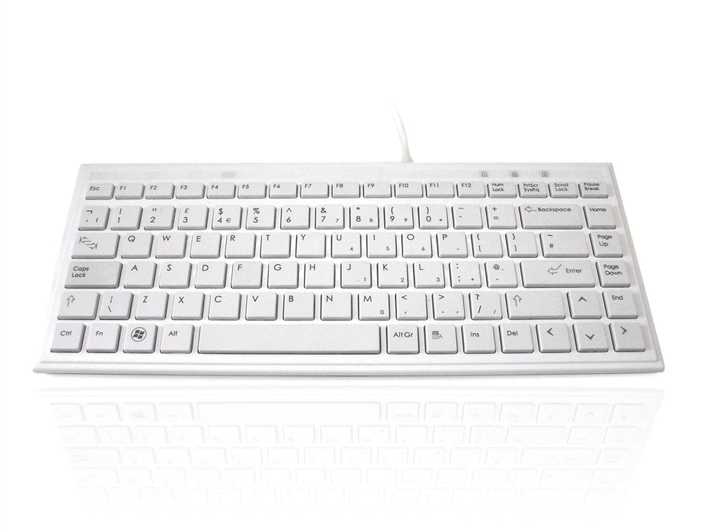 Accuratus 395 White - USB Super Slim Mini Keyboard with Square Modern Keys Accessories Accuratus   