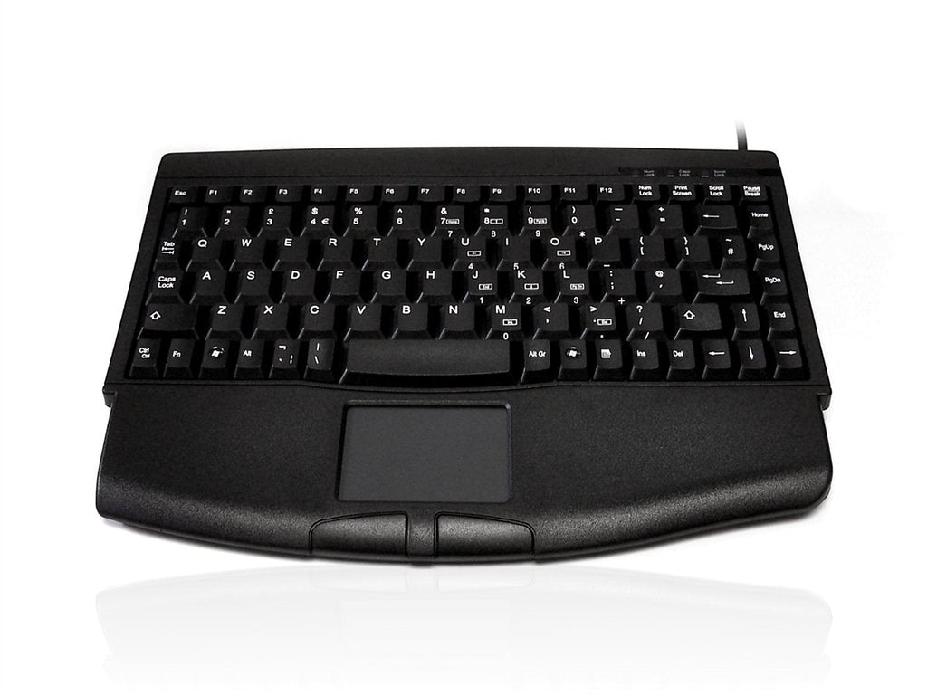 Accuratus 540 - PS/2 Professional Mini Keyboard with Touchpad Accessories Accuratus Black  