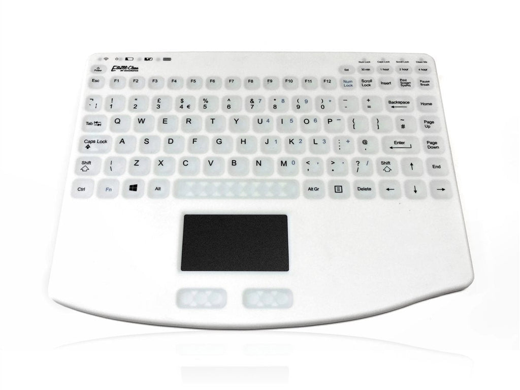 Accuratus AccuMed 540 RF - RF 2.4GHz Wireless & Rechargeable Mini Sealed IP67 Antibacterial Clinical / Medical Keyboard with Touchpad Accessories Accuratus   