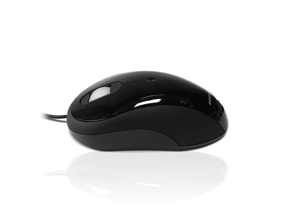 Accuratus Image Mouse - USB Full Size Glossy Finish Computer Mouse Accessories Accuratus Black  