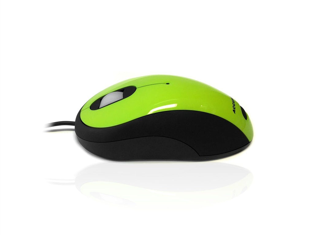 Accuratus Image Mouse - USB Full Size Glossy Finish Computer Mouse Accessories Accuratus Green  