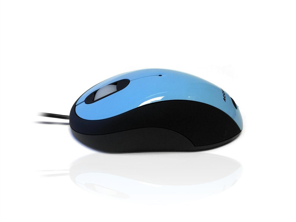 Accuratus Image Mouse - USB Full Size Glossy Finish Computer Mouse Accessories Accuratus Light Blue  