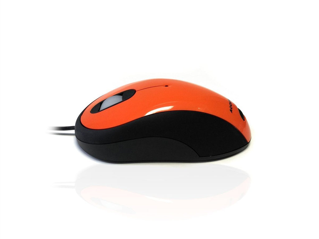 Accuratus Image Mouse - USB Full Size Glossy Finish Computer Mouse Accessories Accuratus Orange  