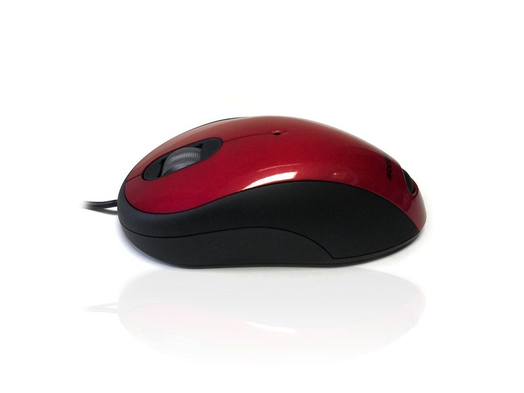 Accuratus Image Mouse - USB Full Size Glossy Finish Computer Mouse Accessories Accuratus Red  