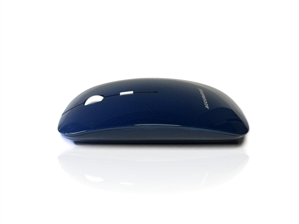 Accuratus Image RF - Wireless RF 2.4Ghz Sleek Slim Glossy Finish Optical Mouse with Nano Receiver Accessories Accuratus Blue  