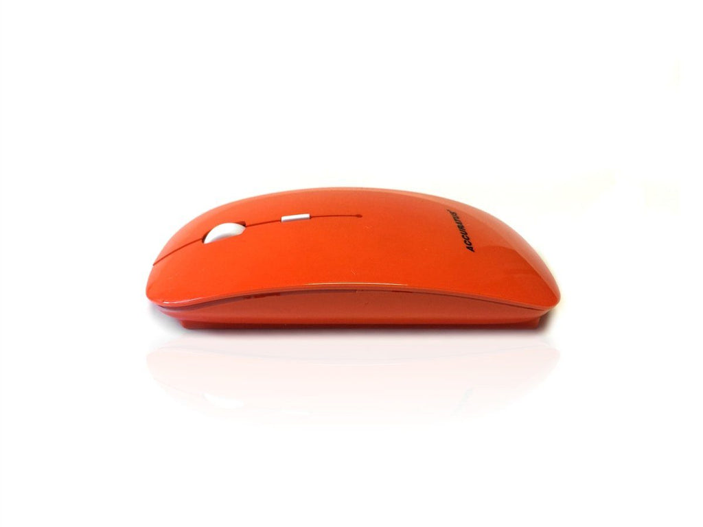 Accuratus Image RF - Wireless RF 2.4Ghz Sleek Slim Glossy Finish Optical Mouse with Nano Receiver Accessories Accuratus Orange  