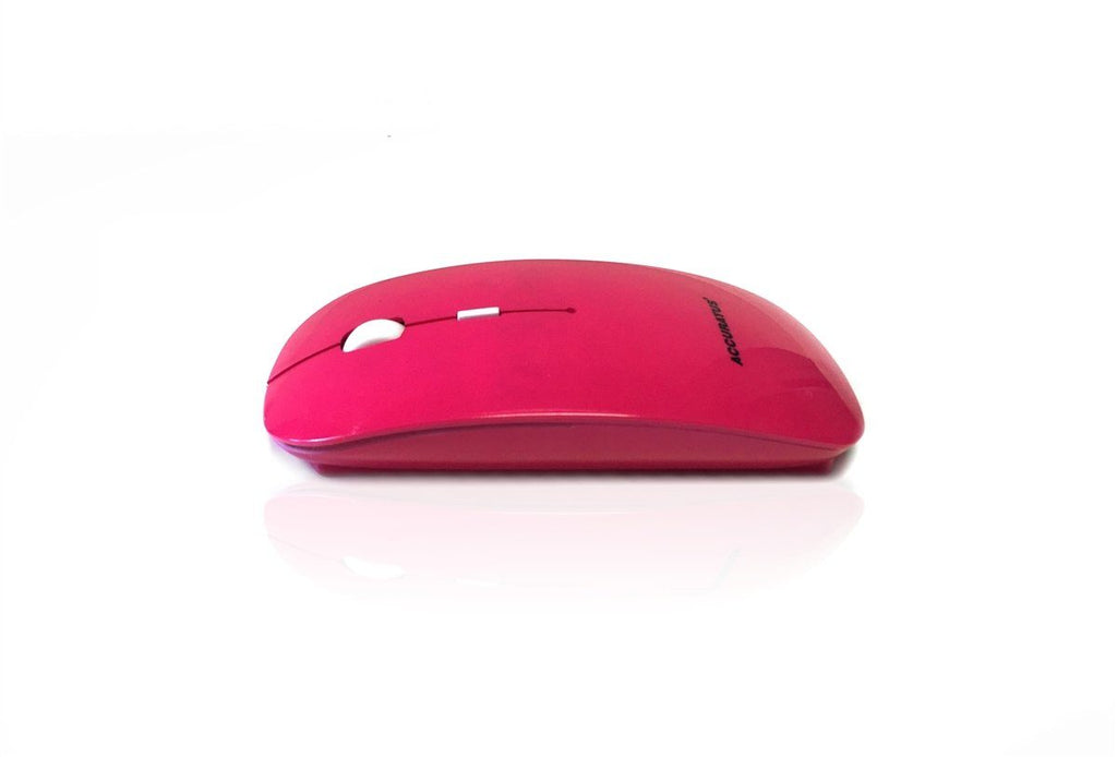 Accuratus Image RF - Wireless RF 2.4Ghz Sleek Slim Glossy Finish Optical Mouse with Nano Receiver Accessories Accuratus Pink  