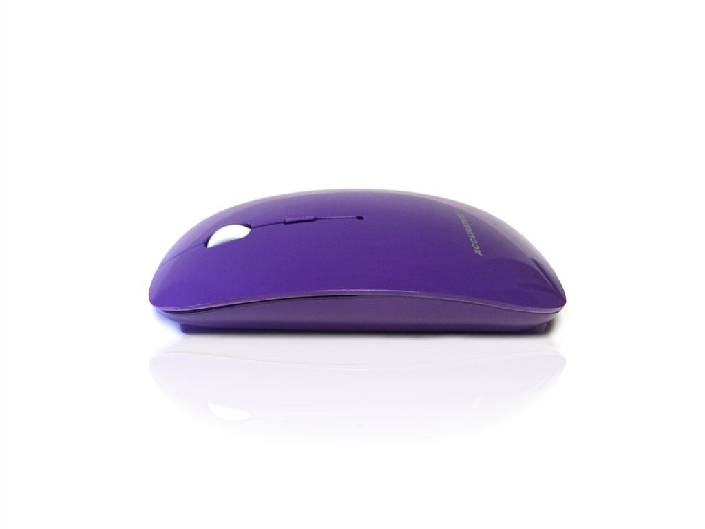 Accuratus Image RF - Wireless RF 2.4Ghz Sleek Slim Glossy Finish Optical Mouse with Nano Receiver Accessories Accuratus Purple  