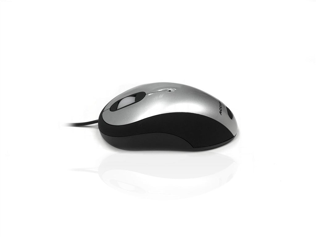 Accuratus Image Mouse - USB Full Size Glossy Finish Computer Mouse Accessories Accuratus Silver  