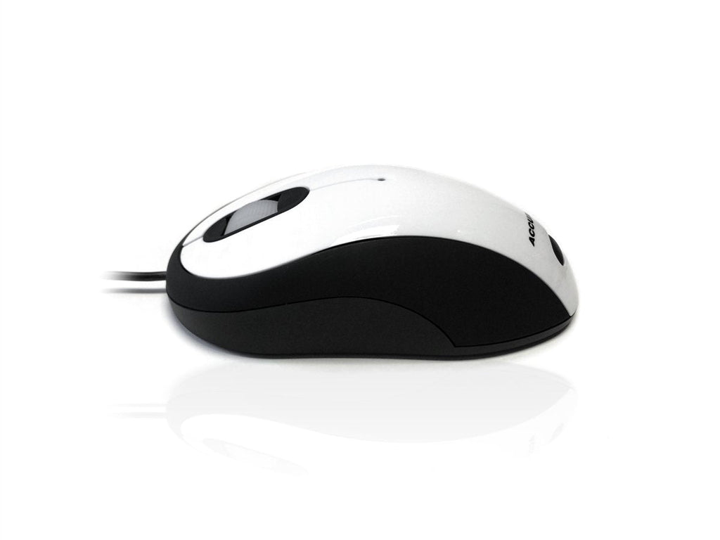 Accuratus Image Mouse - USB Full Size Glossy Finish Computer Mouse Accessories Accuratus White  