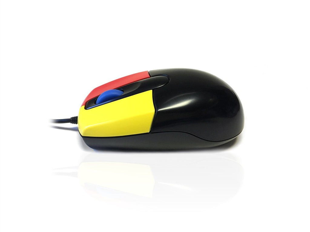 Accuratus Junior Mouse - USB Medium Sized Junior Antibacterial Mouse with Coloured Easy Learn Buttons & Scroll Wheel Accessories Accuratus   