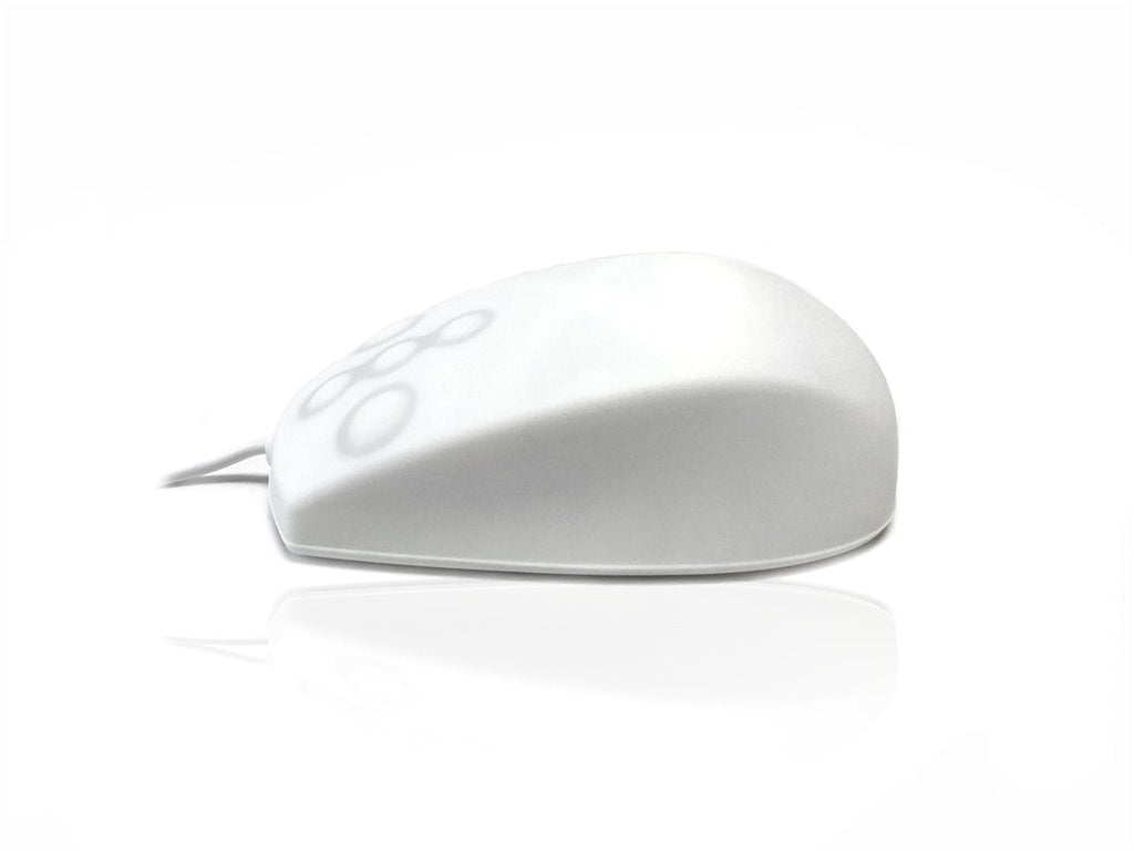 Accuratus AccuMed Mouse - USB & PS/2 Full Size Sealed IP67 Antibacterial Medical Mouse Accessories Accuratus White  