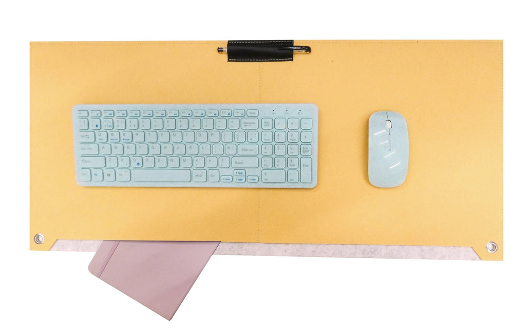 Accuratus Felt Laptop Desk Pad Accessories Accuratus Yellow  